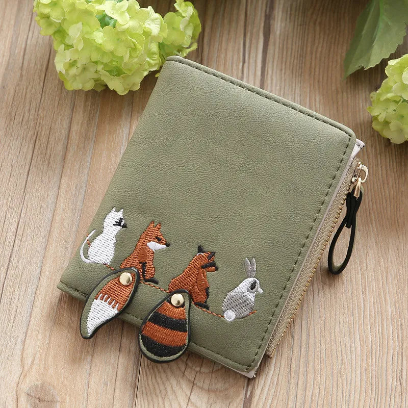 Forest Friends Wallet Green