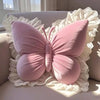 Blush Flutter Velvet Pillow Pink