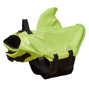 Happy Tails Shark Dog Life Jacket Green / 2XL