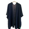 3Leaves Relaxed Knit Shawl Black