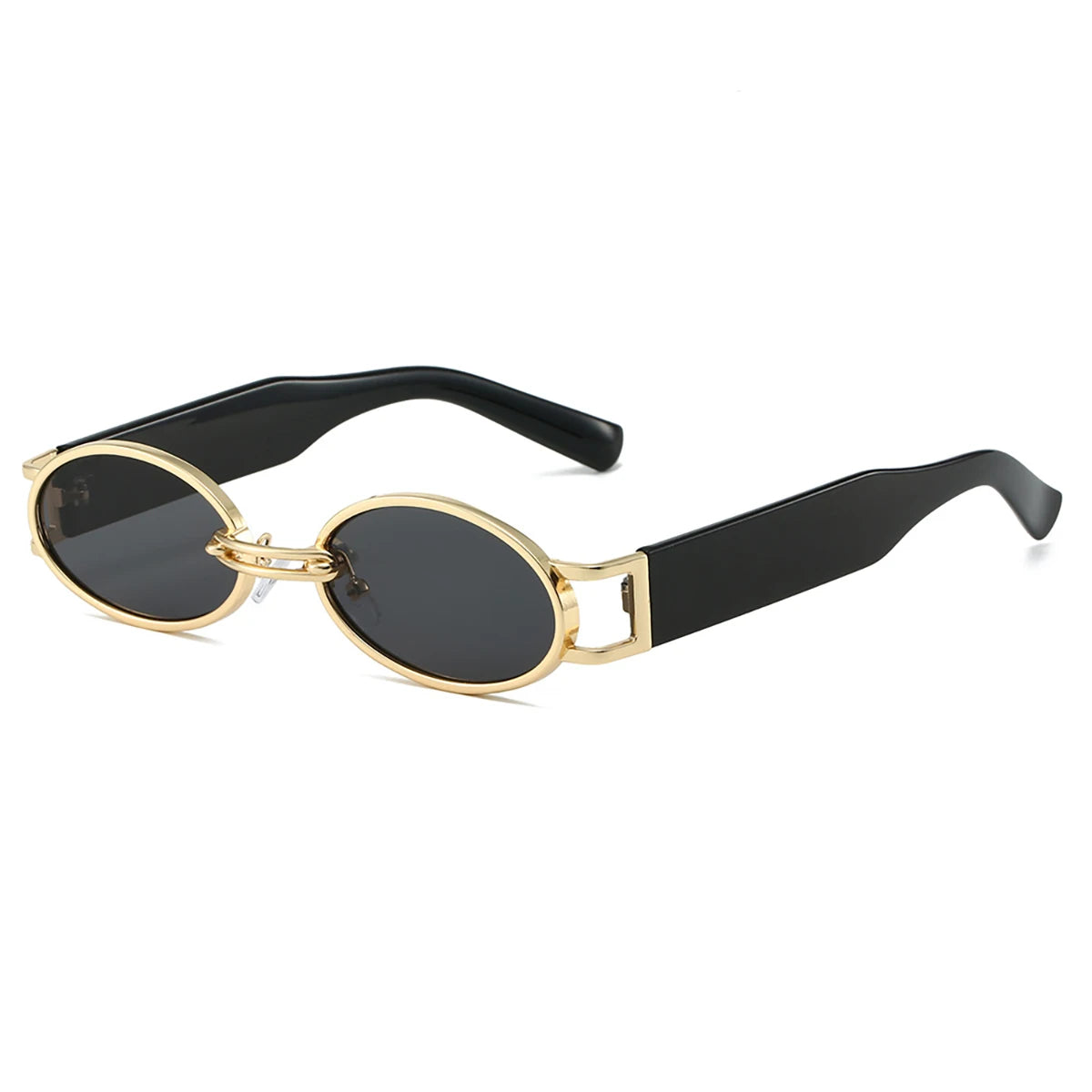 Milano Oval Sunglasses Black