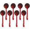 Creststone Rustic Ceramic Spoon Set Red