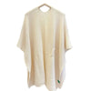 3Leaves Relaxed Knit Shawl White