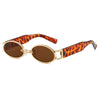 Milano Oval Sunglasses Leopard