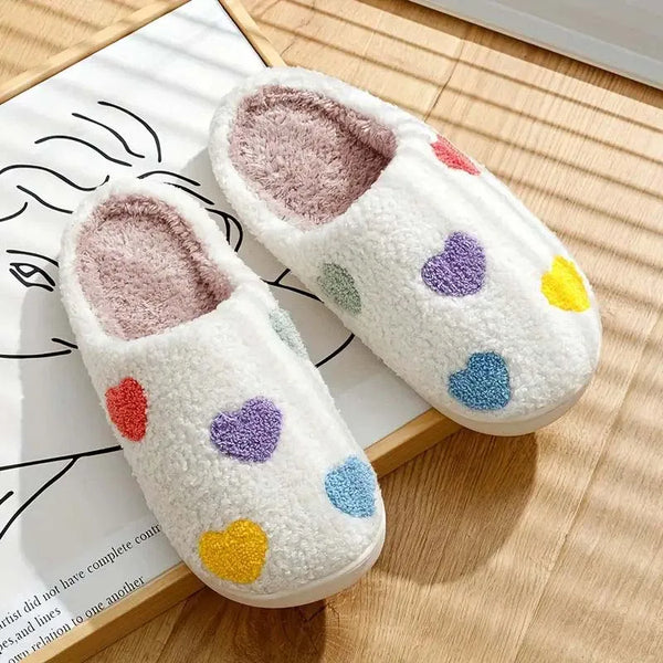 Cozy Hearts House Slippers