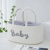 Berry Blue Diaper Caddy White