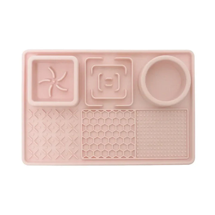 Happy Tails 3 in 1 Slow Feeder Tray for Dogs Pink