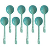 Creststone Rustic Ceramic Spoon Set Green