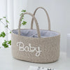 Berry Blue Diaper Caddy Beige