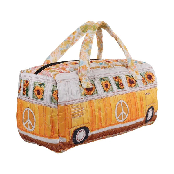 Coastal Caravan Quilted Duffle Yellow