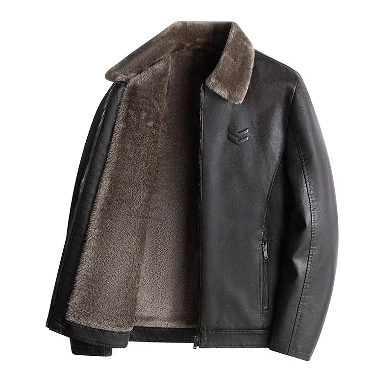 Altitude Leather Jacket Dark Coffee / S