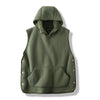 Black Oak Fleece Hooded Vest Green / S