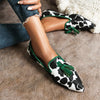 Cowhide Tassel Flats