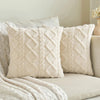 Hearthside Soft Plush Pillow Cover Beige / 20"x20"