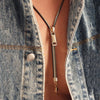 Brassline Zip Necklace Gold