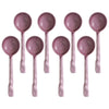 Creststone Rustic Ceramic Spoon Set Purple