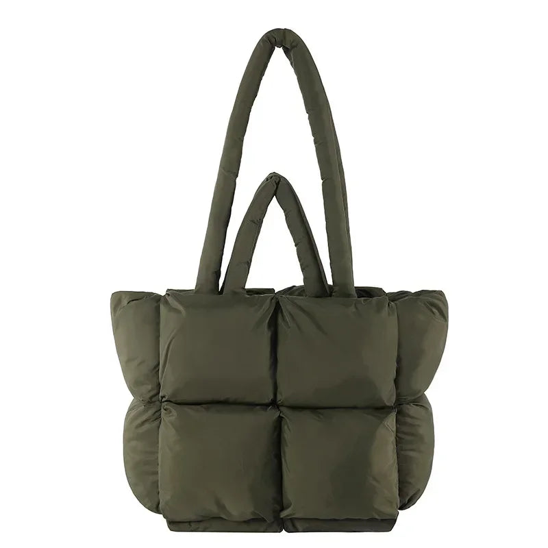 Cloudline Puffer Tote Green