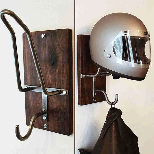 Maverick Wooden Helmet Rack