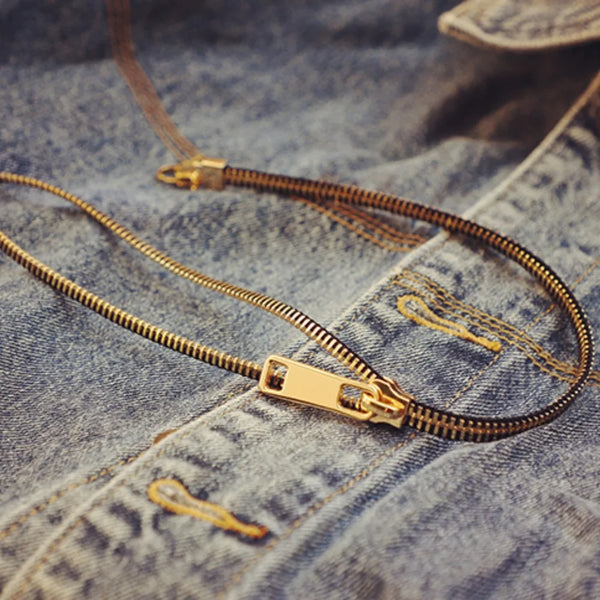 Brassline Zip Necklace