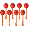 Creststone Rustic Ceramic Spoon Set Orange