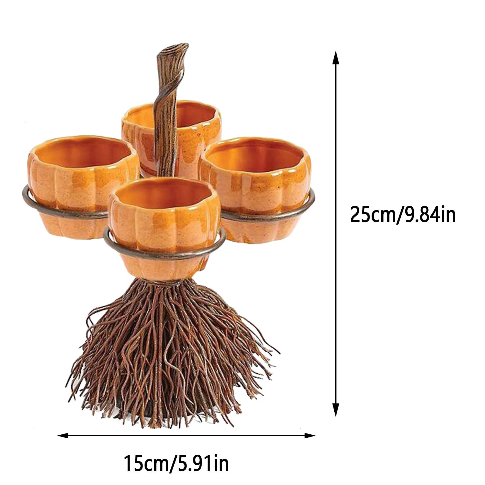 Witch’s Brew Dip Holder 4 Bowls