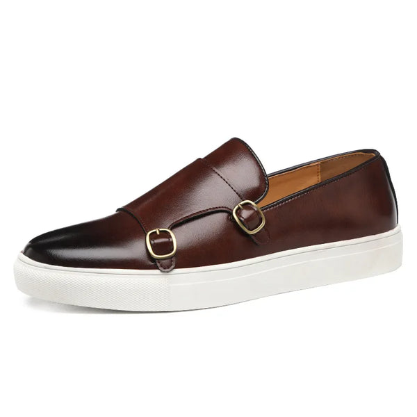 Meridian Casual Leather Shoes Men Brown / 6