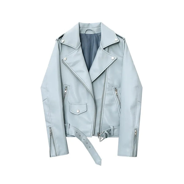 Eva Moto Jacket Light blue / XS