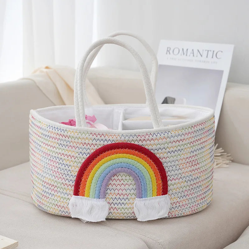 Berry Blue Diaper Caddy Rainbow