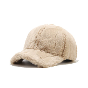 Elise Plush Cap Beige