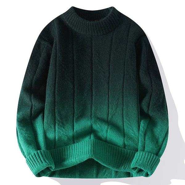 3Leaves Gradient Knit Sweater Green / XS