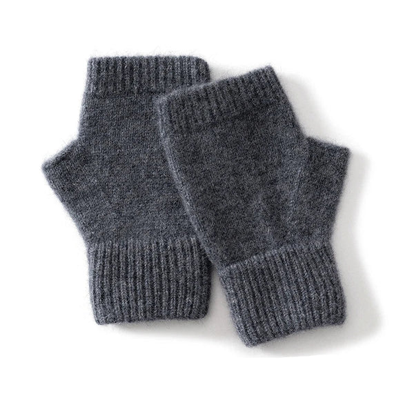 Ovelyn Wool Knit Gloves Dark Gray