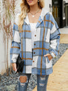 3Leaves Classic Plaid Hoodie Blue / S