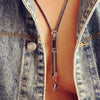 Brassline Zip Necklace