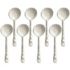 Creststone Rustic Ceramic Spoon Set White