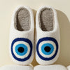 Evil Eye Plush Slippers