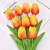 Hearthside Faux Tulips 10 Pcs Orange