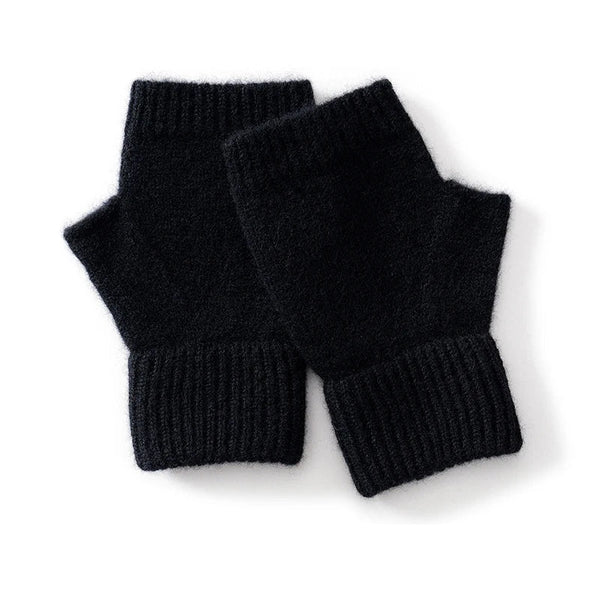 Ovelyn Wool Knit Gloves Black