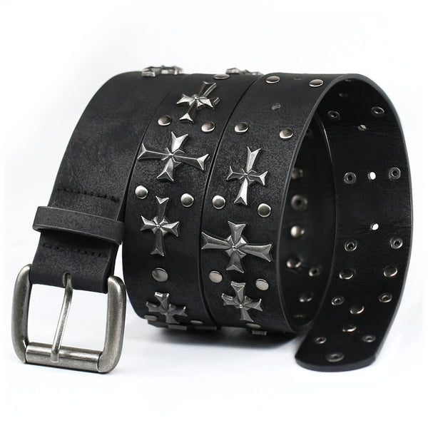 Steel Cross Revival Belt Black / 40–44 in (100–110 cm)