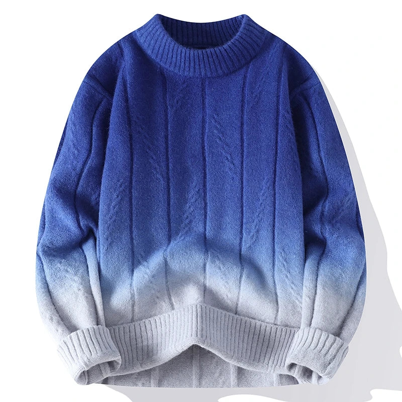 3Leaves Gradient Knit Sweater Blue / XS