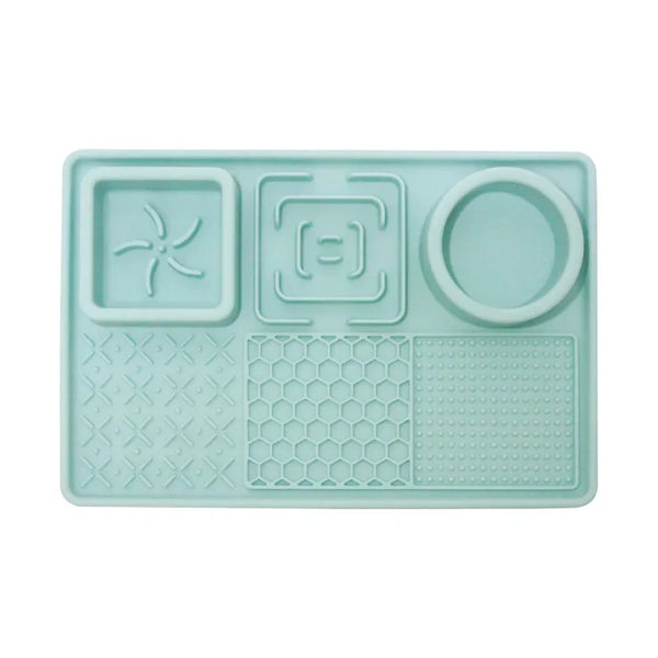 Happy Tails 3 in 1 Slow Feeder Tray for Dogs Green