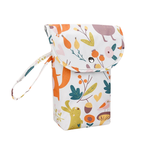 Berry Blue Diaper Storage Bag Forest Animals