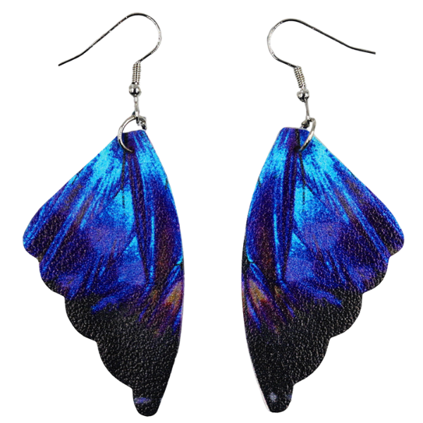 Halo Essence Butterfly Earrings Blue
