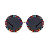 Allure Round Rhinestone Sunglasses