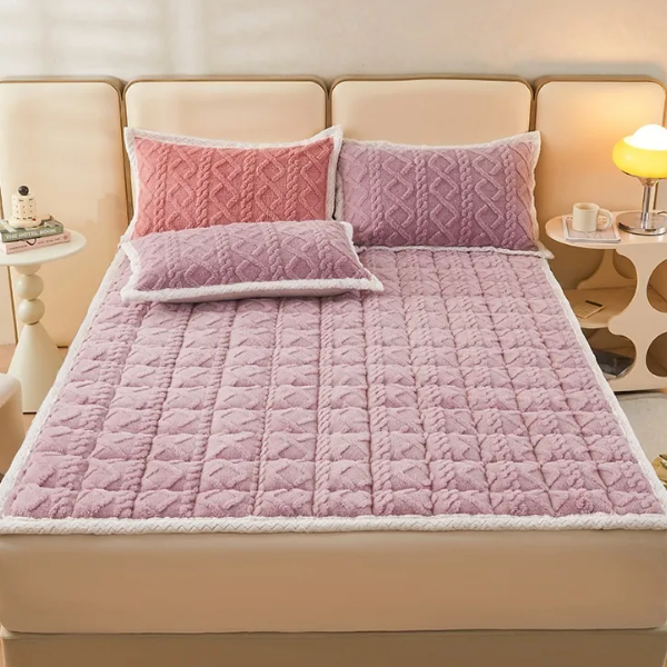 Purely Quilted Mattress Pad Purple / Twin