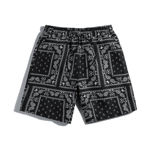 Retreat Paisley Shorts Black / S