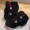 Plush Sneaker Slippers Black