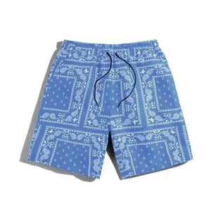 Retreat Paisley Shorts Light Blue / S