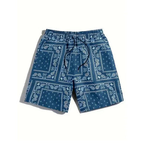 Retreat Paisley Shorts Navy blue / S