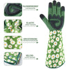 Floral Gauntlet Gardening Gloves