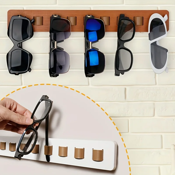 Hearthside Wooden Glasses Wall Display Rack